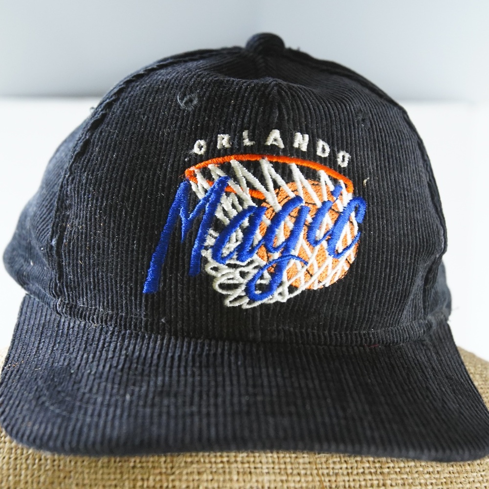 vintage orlando magic corduroy snapback hat